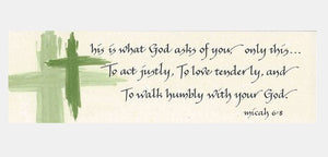 Bookmark ・ Micah 6:8 (BKC4)