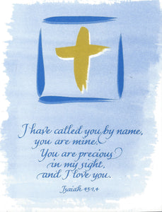 Card ・ Isaiah 43:1,4 Baptism (C34)