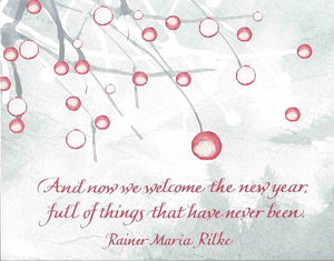 Card ・ Rilke ・ New Year (H57)